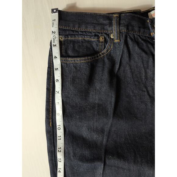 Dockers Mens Jeans 36x29 Mid-Rise Straight Leg Dark Wash Denim Casual Black - Picture 15 of 16